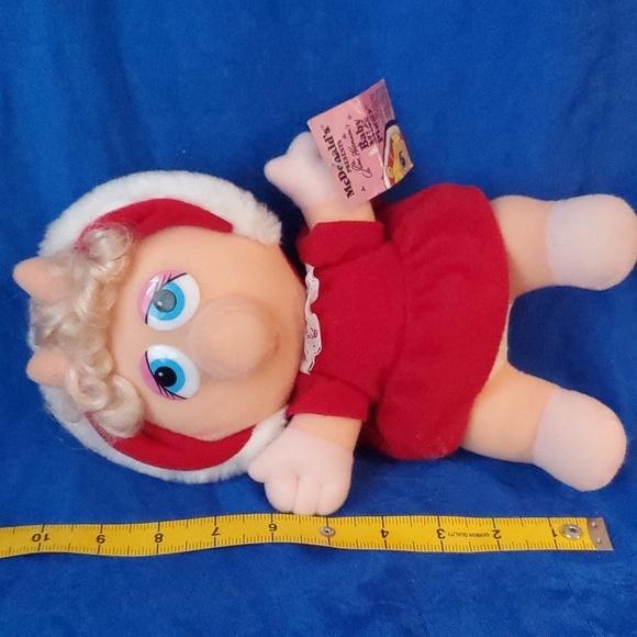 VTG NWT McDonald’s Miss Piggy Baby Christmas 1987 10" Plush Stuffed Animal - Picture 9 of 11